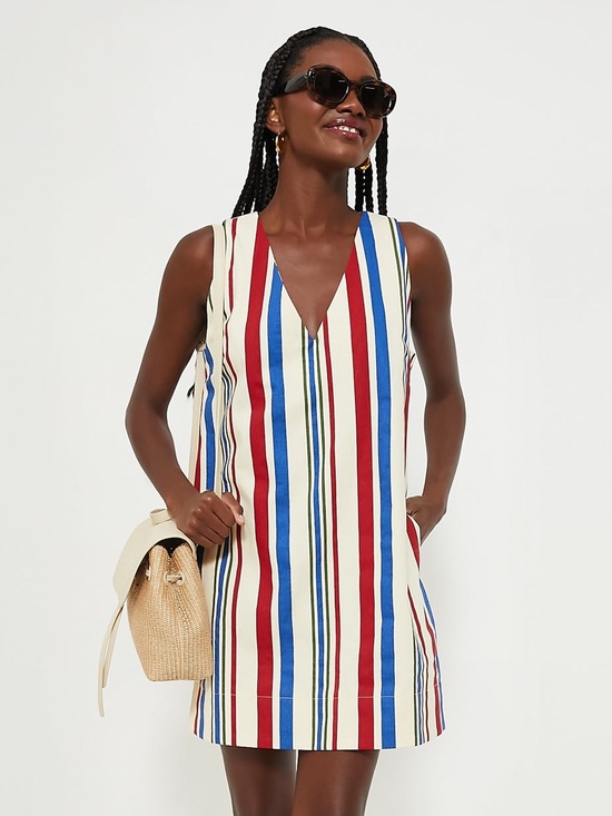 Tuckernuck Dresses & Skirts - Pomander Place Americana Stripe Kira Mini Dress XL NWT
